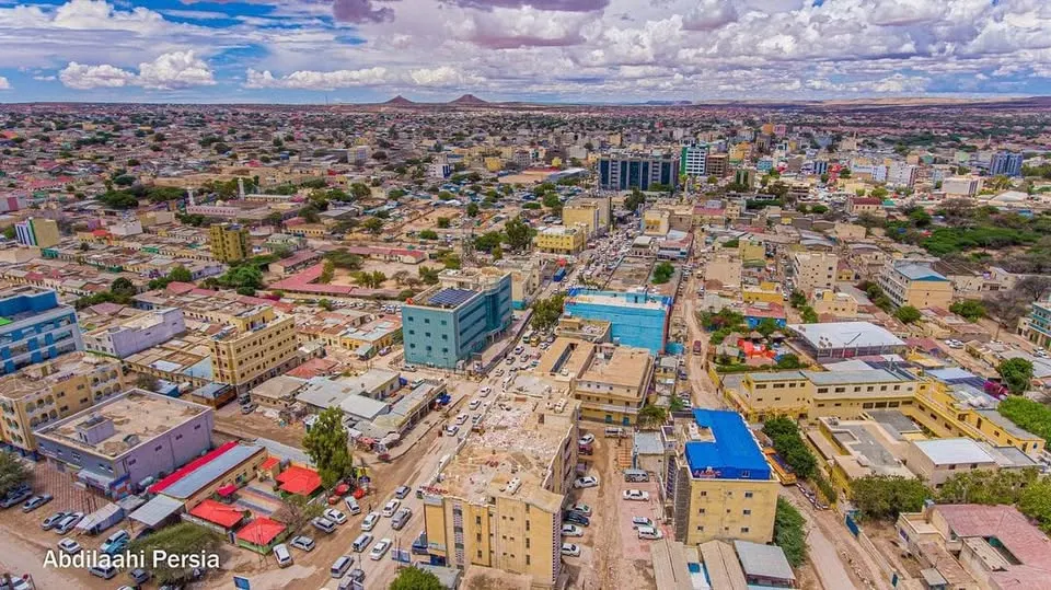 Aerial view of Hargeisa's fast-growing skyline